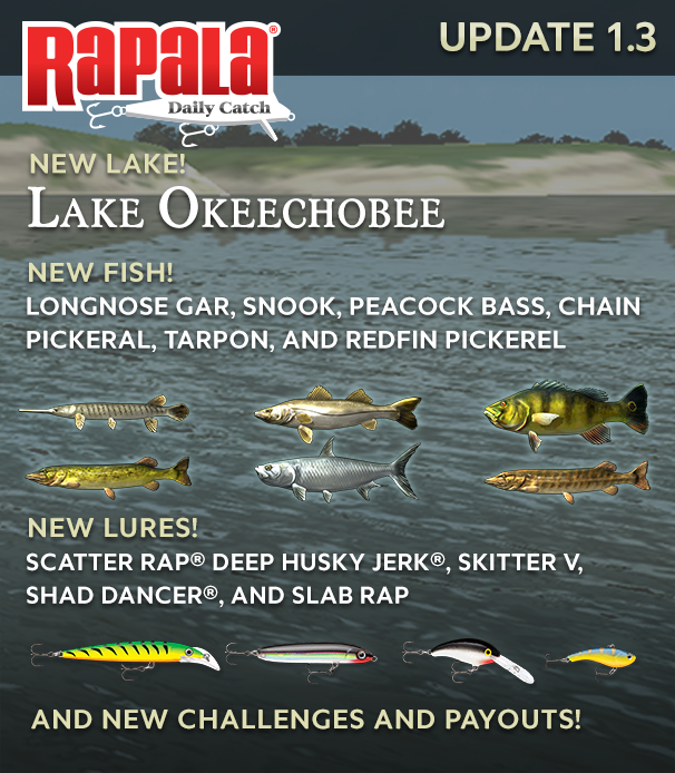 Rapala® Fishing Daily Catch Update 1.3 Now Available! :: Concrete Software